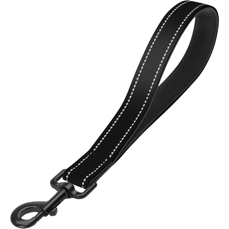 Short Dog Leash for Training Control - Reflective, Padded Handle for Large & Medium Dogs
